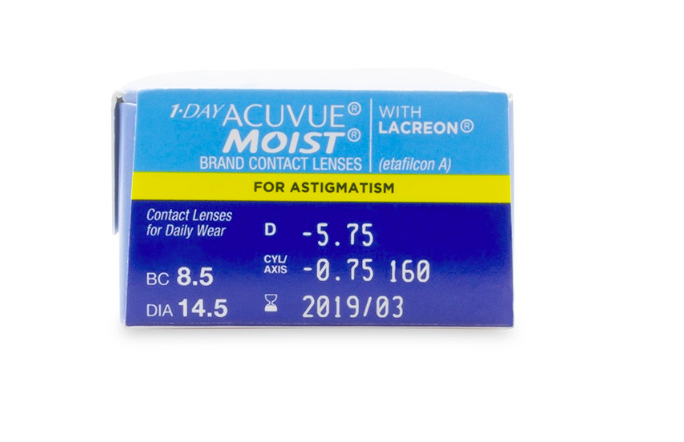 1 Day Acuvue Moist for Astigmatism 30-Pack - Lensbox™